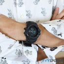 GSW - SQ 1200 Black Blue Digital Men's Watch