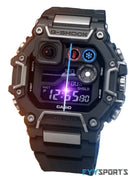 Black Resin Strap Bluetooth Calling  Men's Watch GA1000-1A4 )