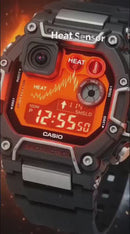 Black Resin Strap Bluetooth Calling  Men's Watch GA1000-1A4 )