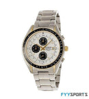 Chronograph Steel Gold Dial Men's